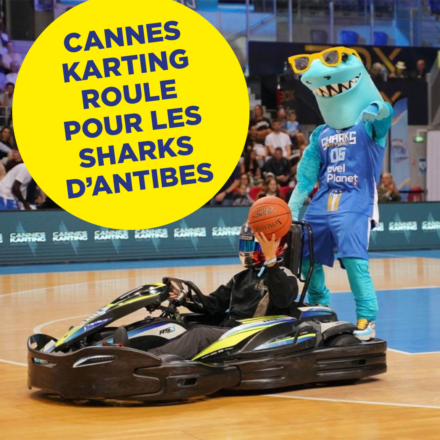 Cannes Karting supports the Antibes Sharks!